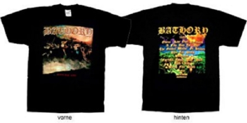 BATHORY BLOOD FIRE DEATH T SHIRT SIZE L NEW  